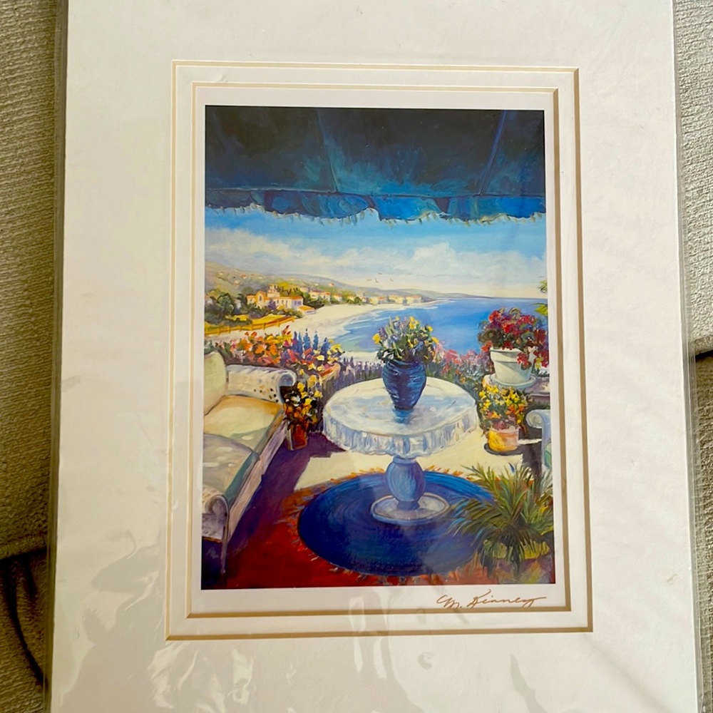 Art Print called “Summer House”.  8” x 10” including mat.